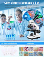 VOBU Compound Trinocular Microscope with Dual LED Illumination