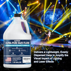 AGPTEK Water-Based Haze Fluid, 1-Gallon 4-Pack