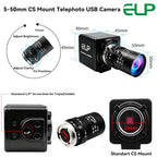 ELP Monochrome Global Shutter USB 3.0 Machine Vision Camera