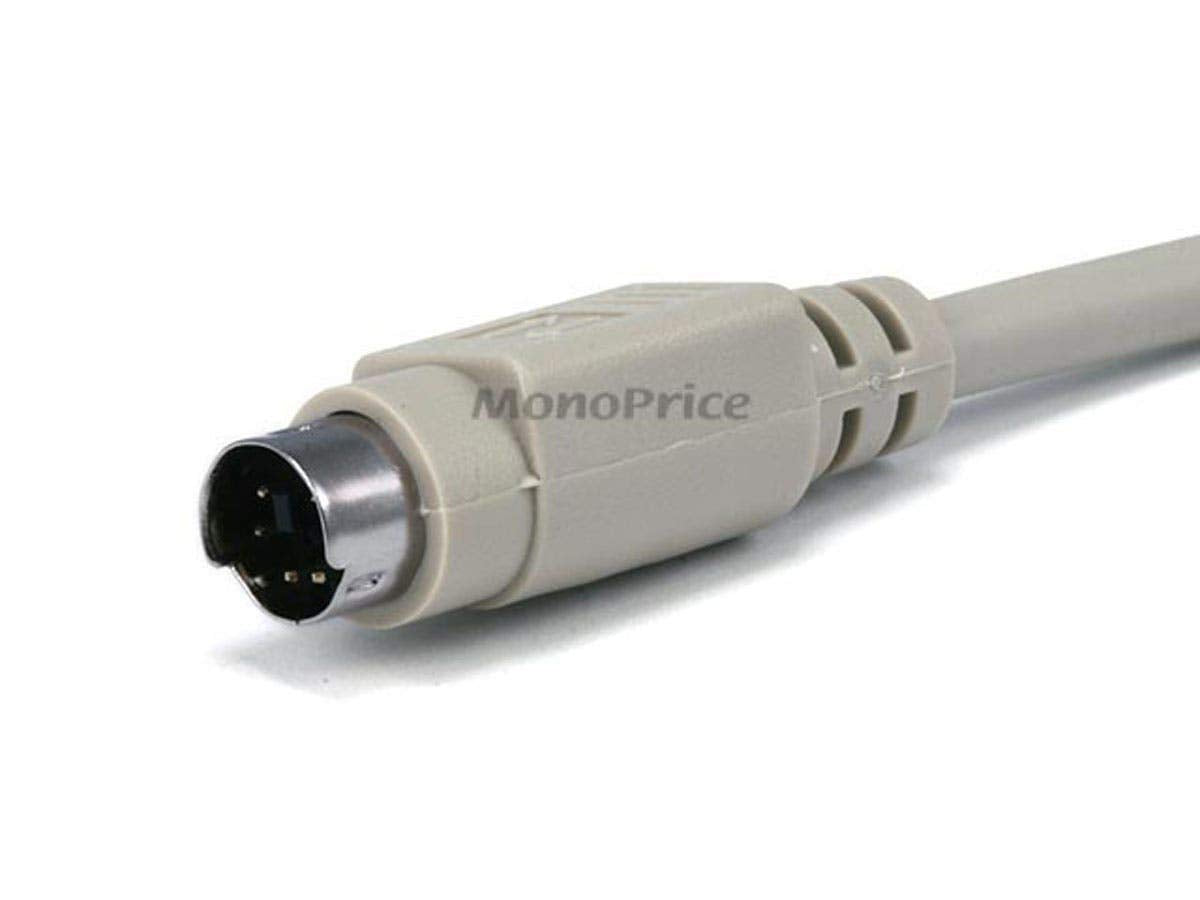 Monoprice 100092 PS/2 MDIN-6 Male to Male Cable 6ft