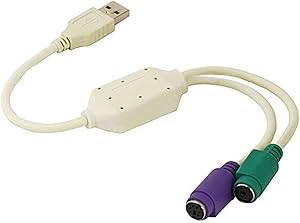 Monoprice 102083 USB to PS/2 Dual PS2 Converter — main product image