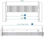 QNAP RAIL-B02 Network Storage System Mounting Rail Kit