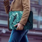 Nhdotdfs Marine Life Neoprene Laptop Sleeve, Teal & Black