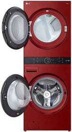 LG WKEX200HRA WashTower Washer Dryer TurboWash Red
