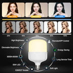EMART 50W LED Softbox Lighting Kit with Boom Arm