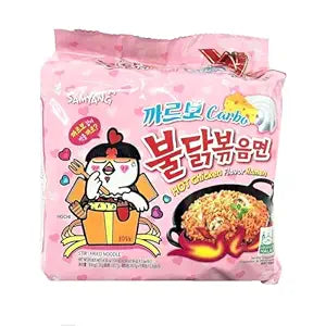 Samyang Ven-VND15-140 Buldak Carbo Spicy Chicken Noodles (5 Pack)