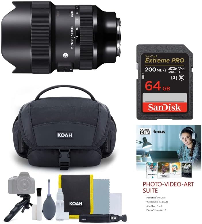 Sigma 14-24mm f/2.8 DG DN Art Lens - Sony E-Mount Bundle