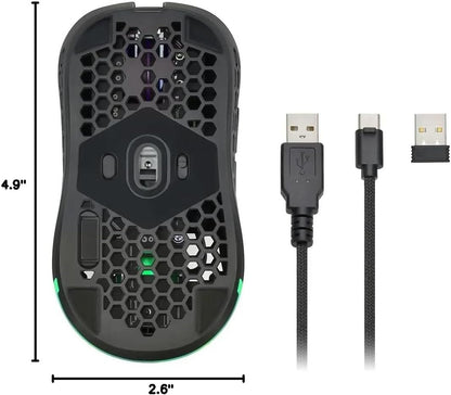 Monoprice 44028 Hyper-K Ultralight Wireless Gaming Mouse