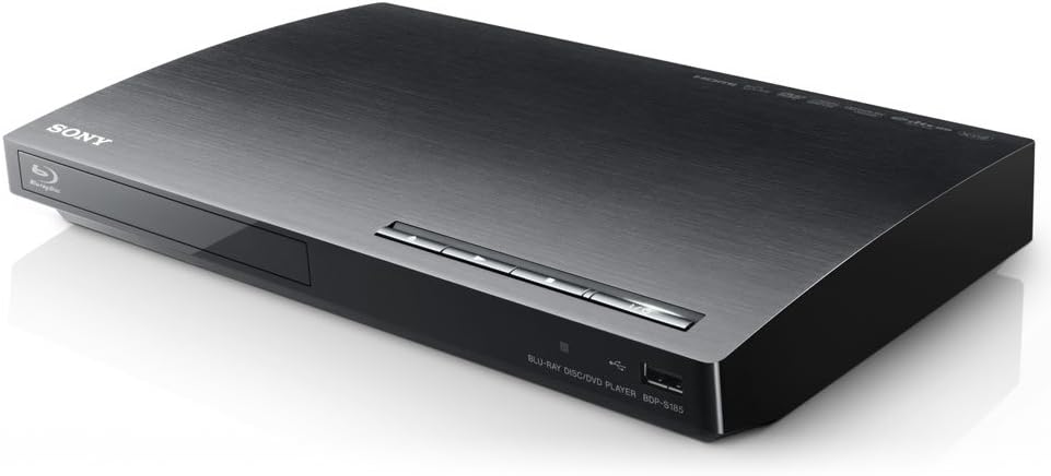 Sony BDP-BX18/S185 Blu-ray Player - HDMI, Streaming, Black