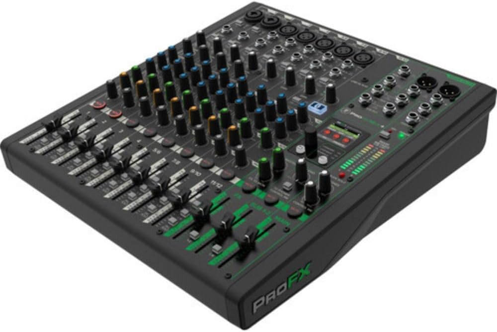 Mackie 12-Channel ProFX12v3+ Mixer Bundle with Bag