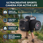 Dpofirs 1080P HD Action and Sports Camera with Webcam Mode