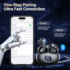 Fhumsh A10 Wireless Bluetooth 5.3 Earbuds with LED Display