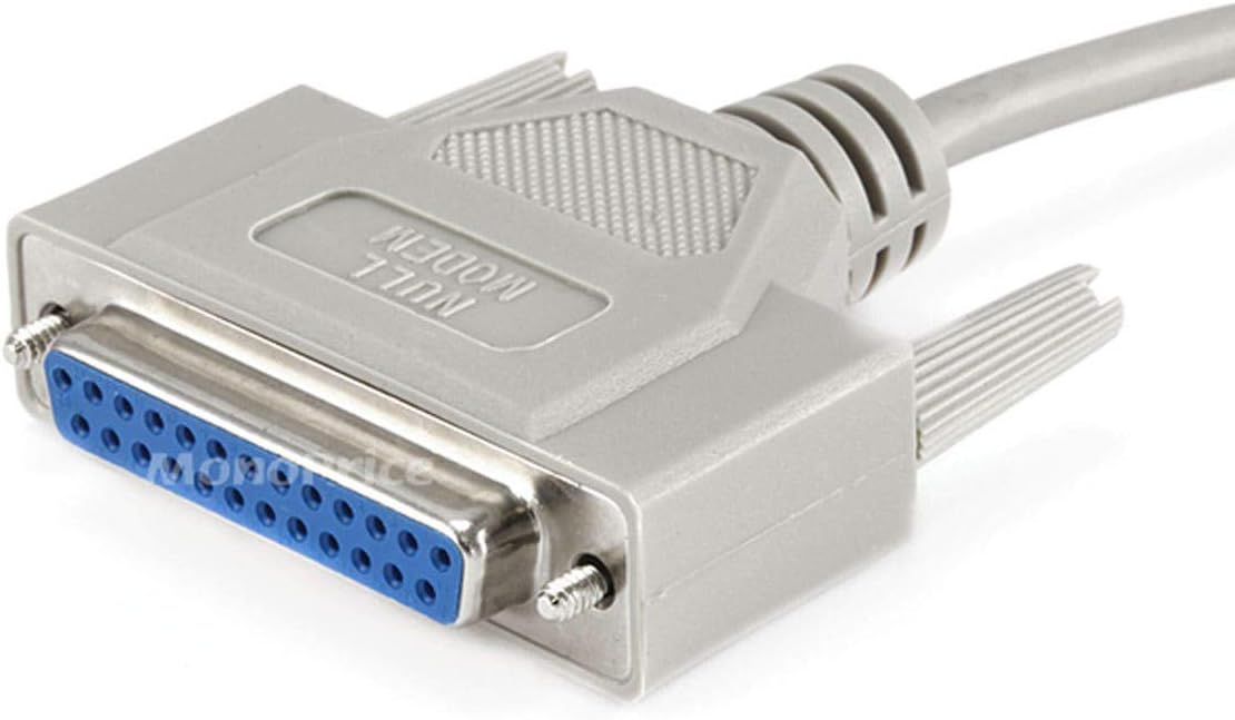 Monoprice 100483 6ft DB9F/DB25F Null Modem Cable