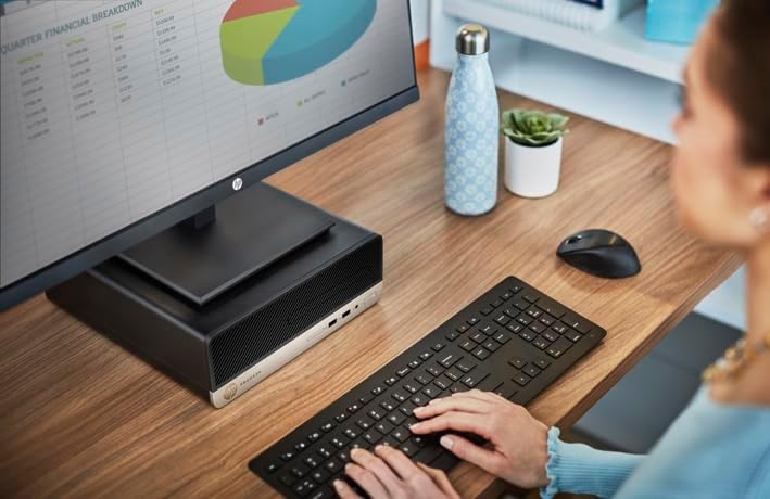 HP ProDesk 400 G6 SFF PC 24" Monitor Pentium 16GB 256GB SSD Renewed