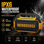 HW HAOWORKS 150W Waterproof Bluetooth Karaoke PA Speaker