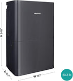 Hisense AHD5024KP1G 50-Pint Portable Dehumidifier