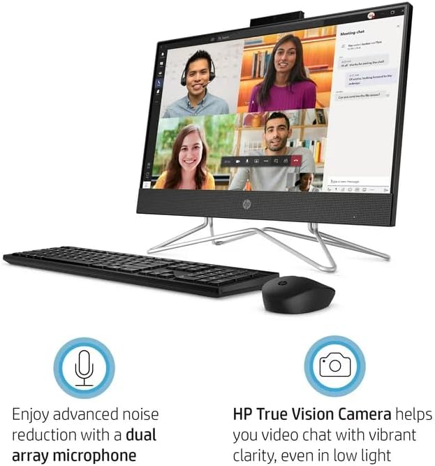 HP 22-DD000 21.5" All-in-One Desktop Pentium 8GB 256 SSD