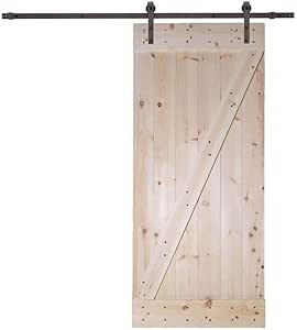 Misc Unfinished Knotty Pine Interior Barn Door 36in — main product image