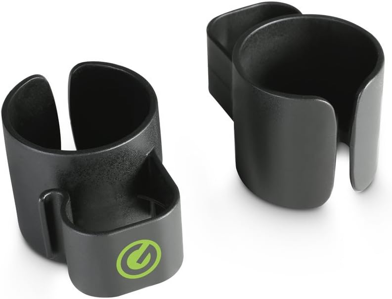 Gravity GSACC35B Speaker Pole: 35mm Cable Clips, 2-Pack, ABS