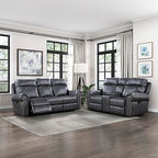 Lexicon 194840228004 Janwood Reclining Living Room Set Gray
