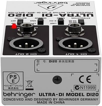 Behringer DI20 Ultra-DI Professional Active 2-Channel DI-Box