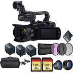 Canon 3666C002 XA40 4K UHD Camcorder Bundle: Batteries, Cards