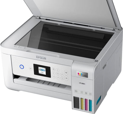 Epson ET-2850 EcoTank Wireless All-in-One Printer, White