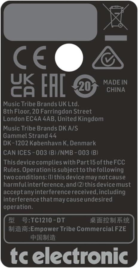 TC Electronic TC1210-DT Spatial Expander Plugin Controller