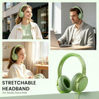 Wuopzf USB-C Wired Over-Ear Headphones with Microphone