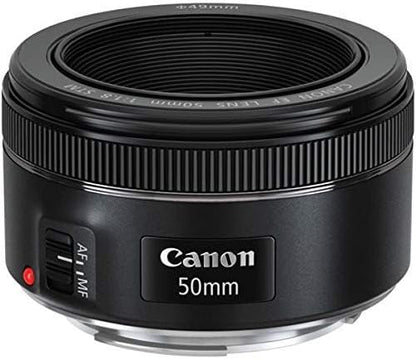 Canon EF 50mm f/1.8 STM Portrait & Travel Lens Kit Renewed