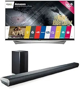 LG 65UF9500 65-Inch TV with LAS551H Sound Bar — main product image