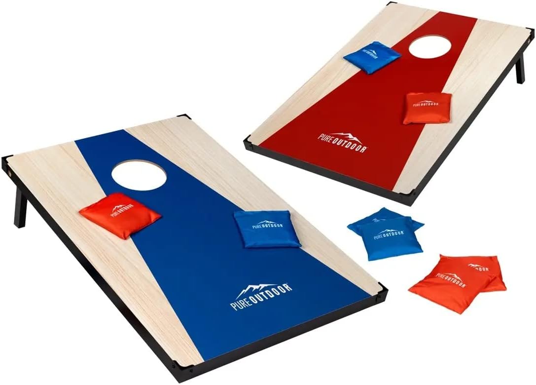 Monoprice 144263 Wood Cornhole Game Outdoor Fun