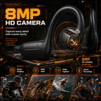 JrnyEote OWS-G206 Open-Ear Bone-Conduction Camera Headphones