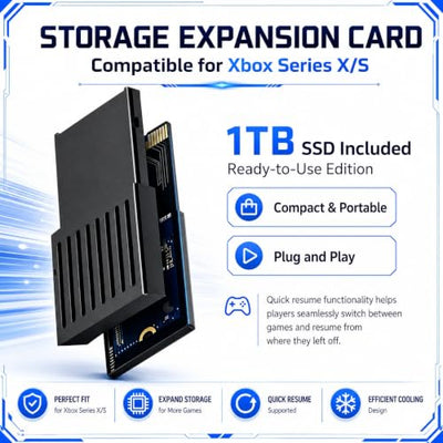 flyyfensh M.2 SSD Expansion Card Enclosure for Xbox Series X/S