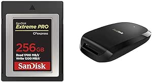 SanDisk 256GB Extreme PRO CFexpress Card Type B Reader