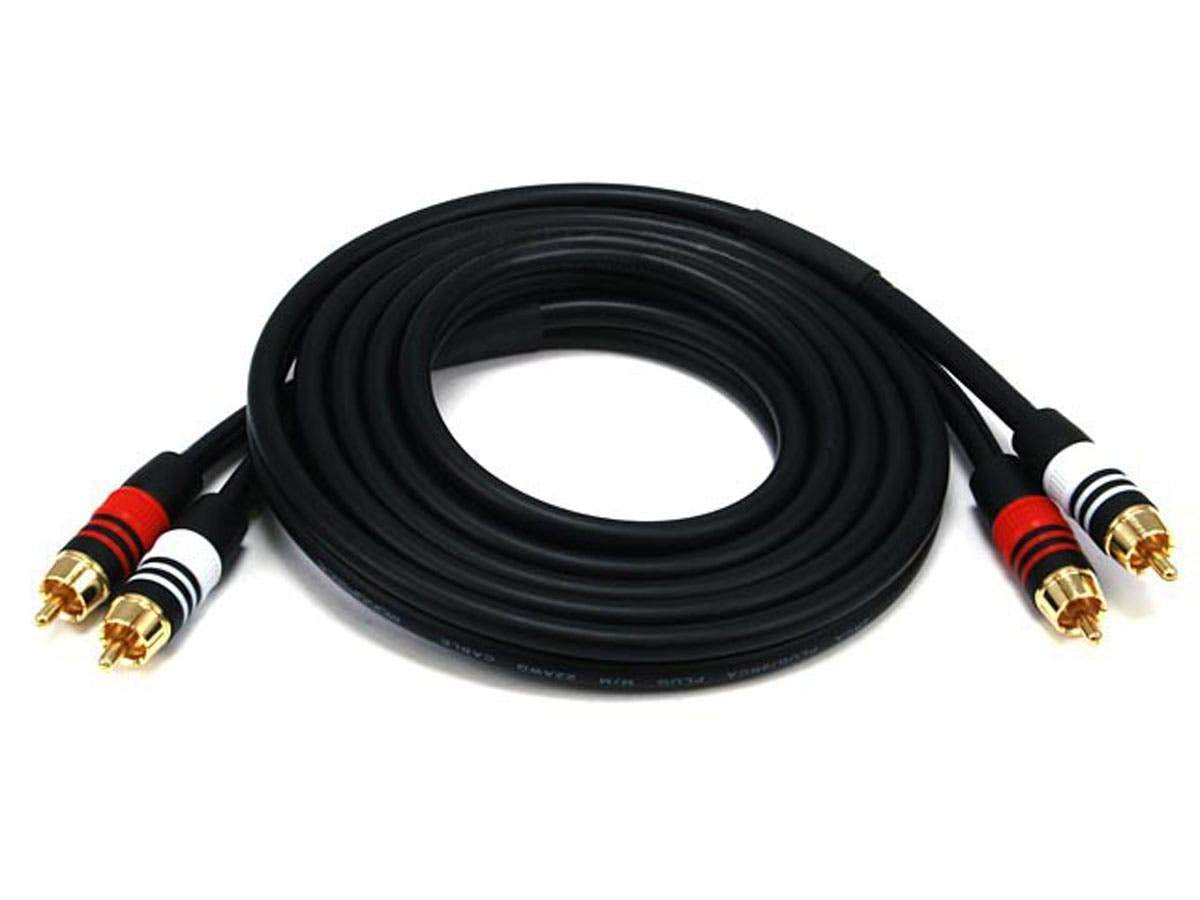 Monoprice 102864 Premium 2RCA Male to Male Audio Cable 6ft