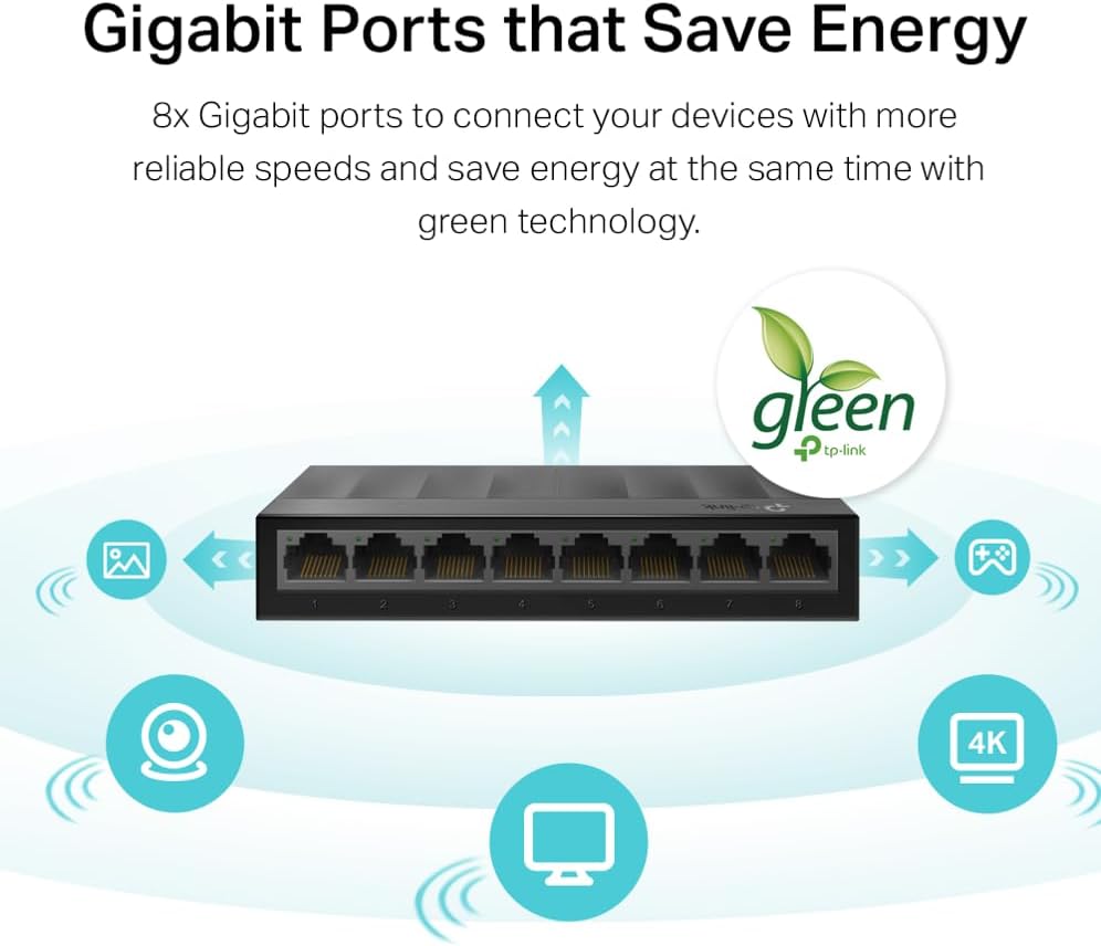 TP-Link LS1008G 8-Port Gigabit Ethernet Switch