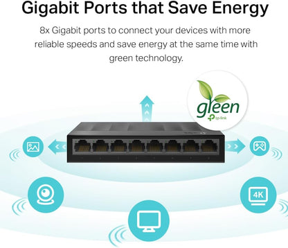 TP-Link LS1008G 8-Port Gigabit Ethernet Switch