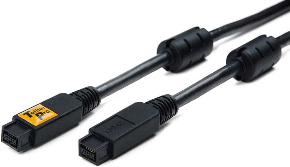 Tether Tools FW88BLK FireWire 800 Cable 15ft