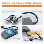 Rocketek 6-in-2 CAC Smart Card and Memory Card Reader