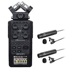Zoom H6 All Black Portable Recorder Mic Bundle