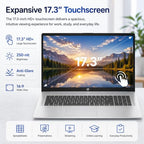 HP 17 Touchscreen Business Laptop, Ryzen 5, 32GB RAM