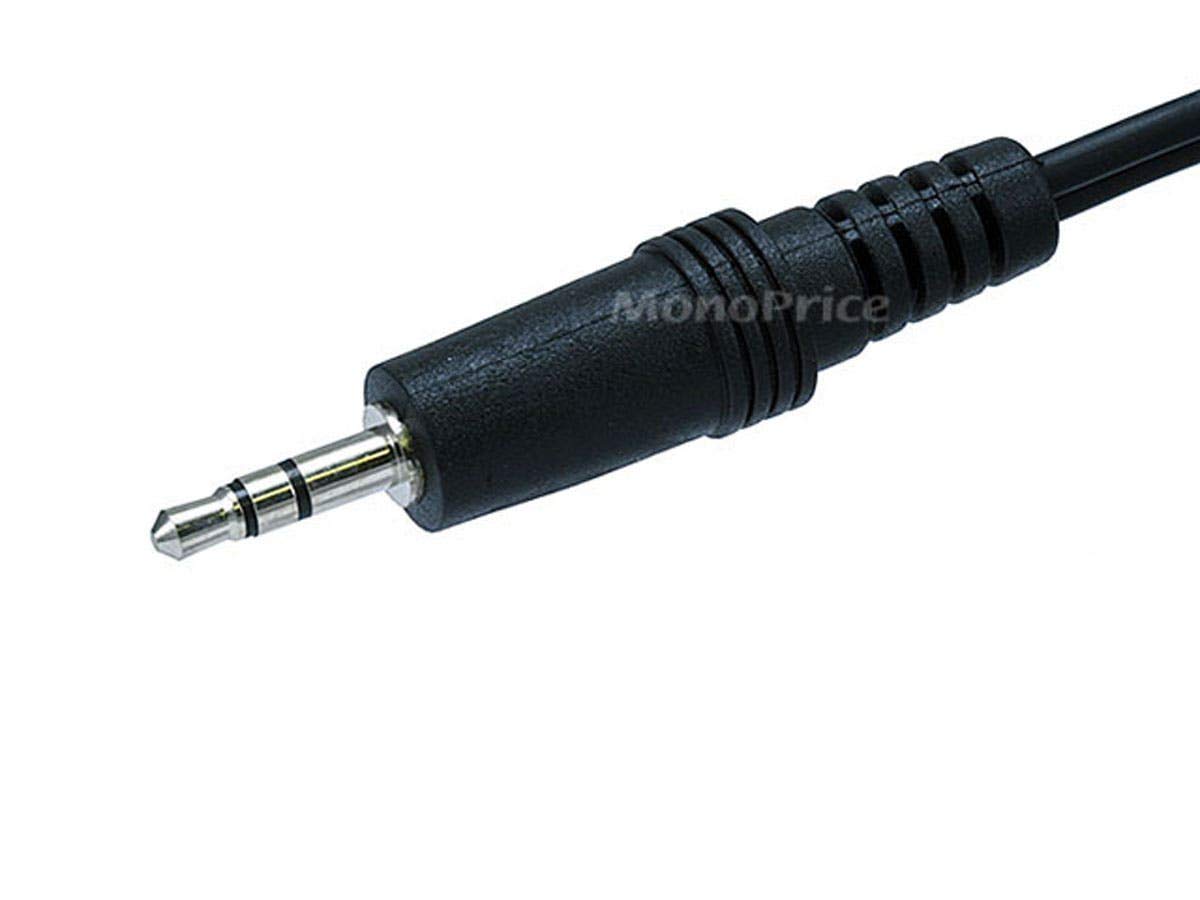 Monoprice 100666 6in 3.5mm to RCA Stereo Cable