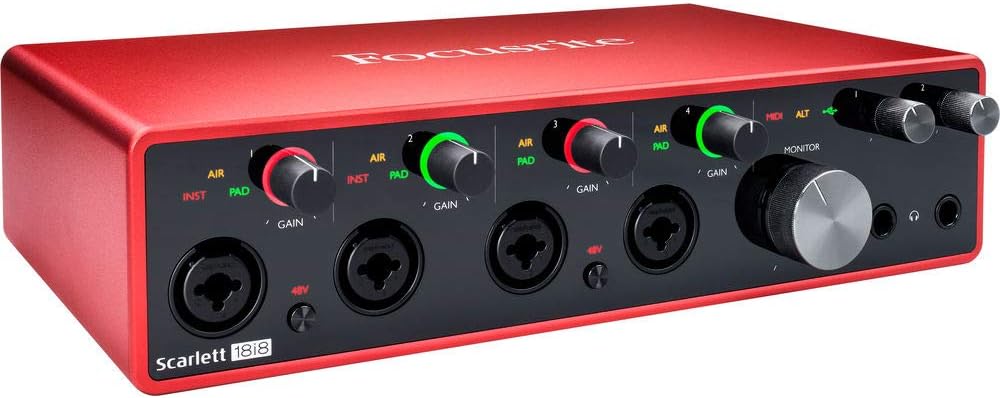 Focusrite Scarlett 18i8 3rd Gen Audio Interface - XLR Cable Bundle