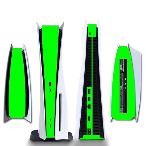 IFEEHE PS5 Disk Edition Side Protective Skin in Bright Lime Green — main product image