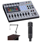 Zoom PodTrak P8 Portable Podcast Recorder RE20 Mic Bundle