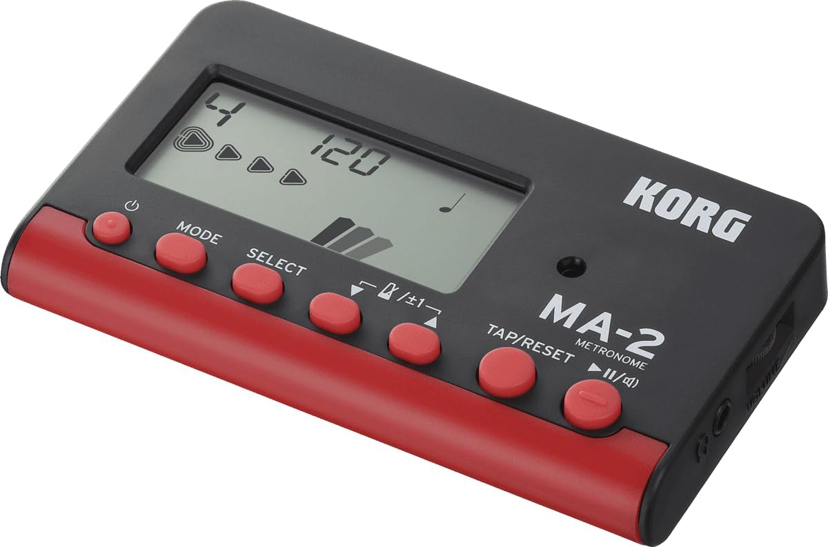 Korg MA2-BKRD Multi-Function Digital Metronome - Black/Red