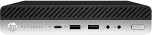 HP EliteDesk 800 G5 Mini PC - i7-9700T, 16GB, 512GB SSD (Renewed)