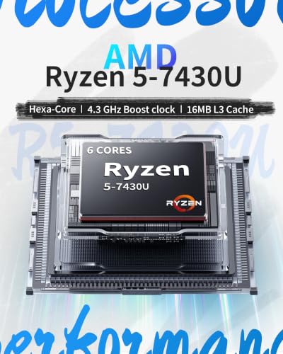 HP 17-inch Touchscreen Laptop with Ryzen 5 6-Core Processor — main product image