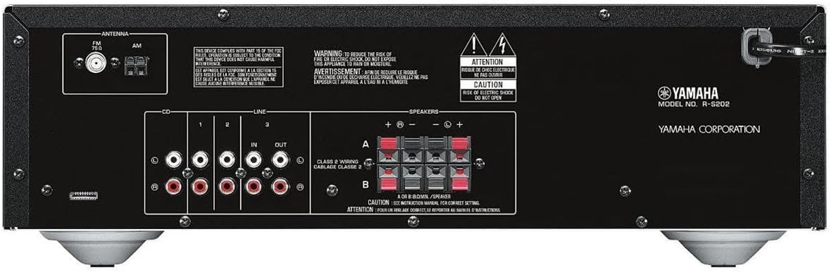 Yamaha R-S202 Stereo Receiver with Bluetooth & Speaker Wire